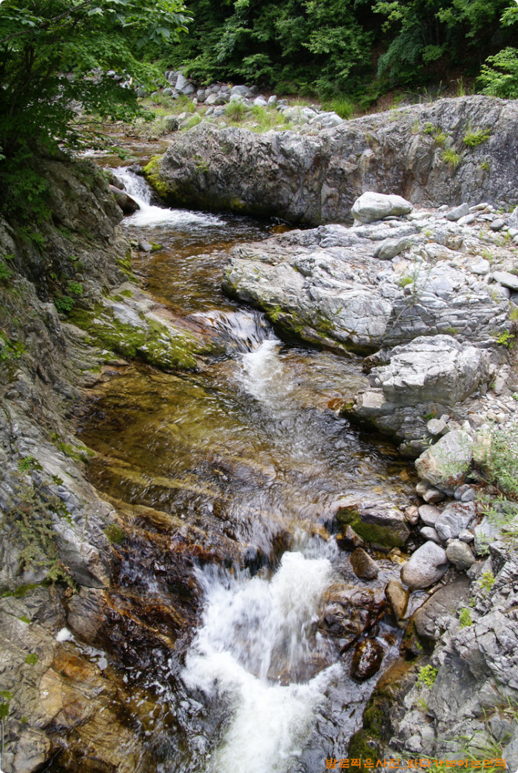 다리에서 내려다본 아래모습입니다. 너무너무 시원합니다.